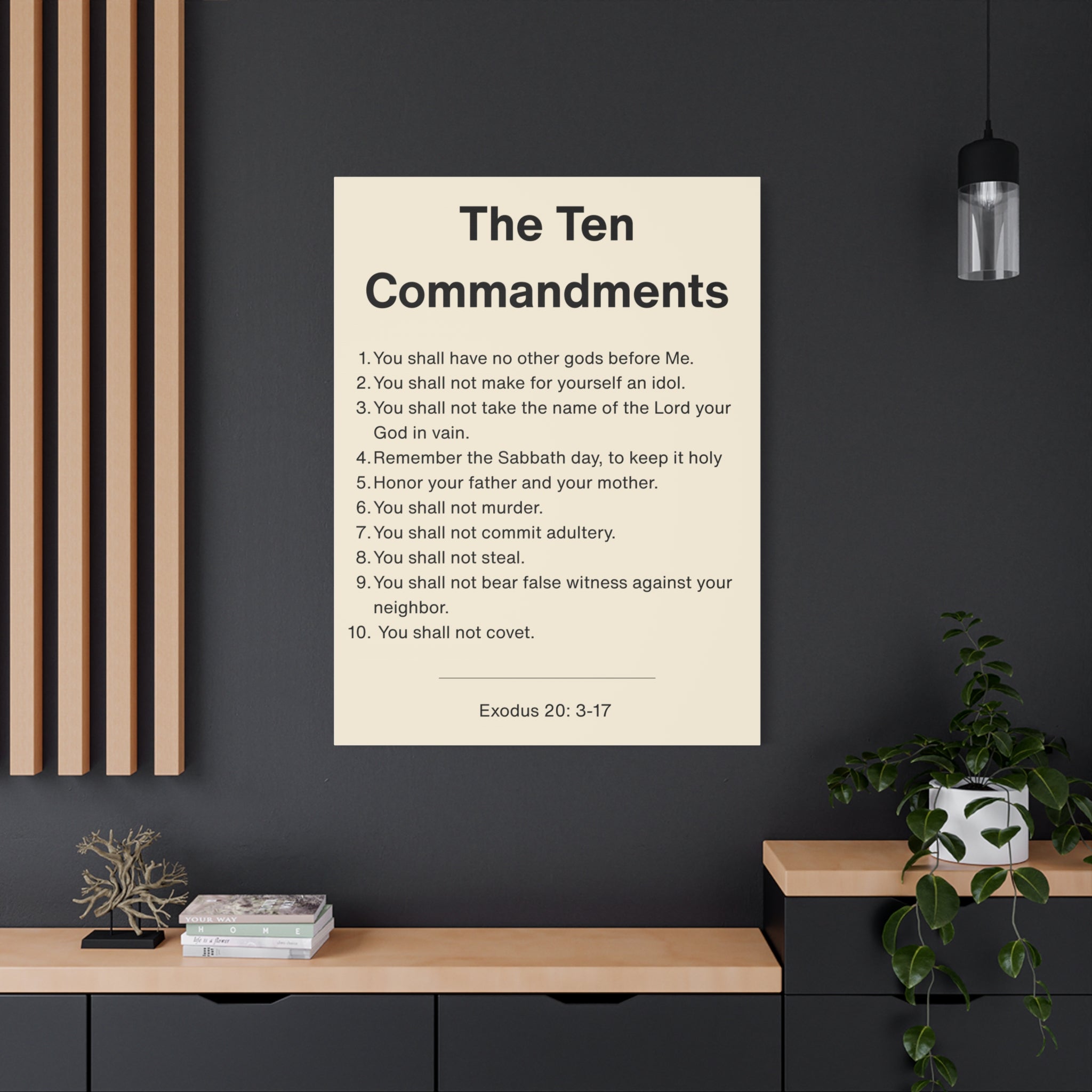 The Ten Commandments - Exodus 20:3-17