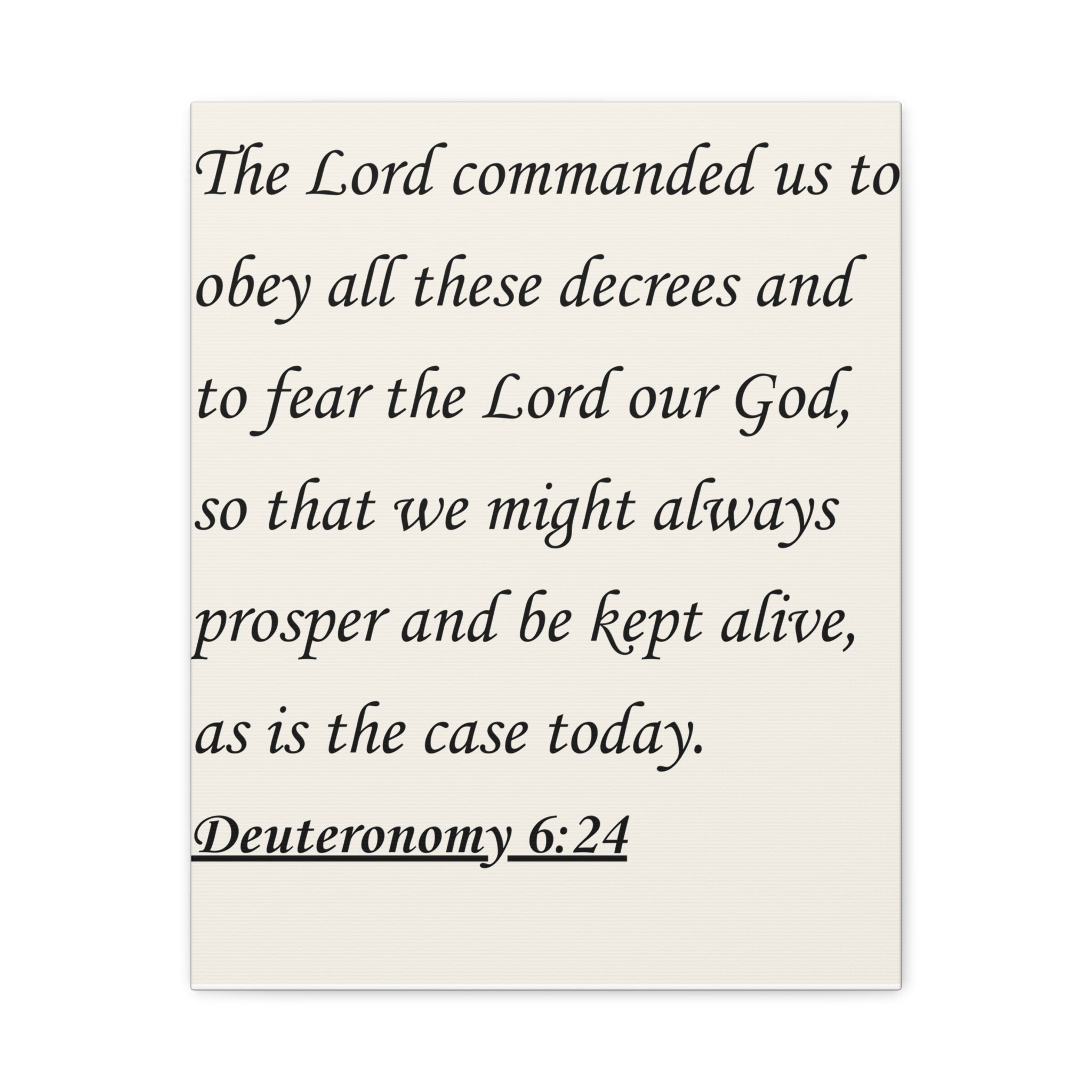Deuteronomy 6:24