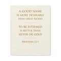 Proverbs 22 1 Wall Art Christian Canvas A Good Name Is More Desirable Scripture Wall Decor Bible Verse Art Faith Home Decor Gift
