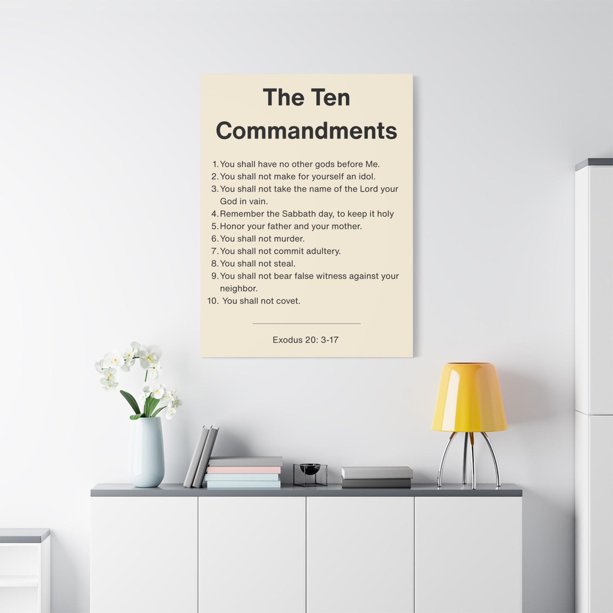 The Ten Commandments - Exodus 20:3-17