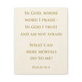 Psalm 56 4 Wall Art Christian Canvas In God I Trust And Am Not Afraid Bible Verse Wall Decor Scripture Art Faith Based Home Decor Gift