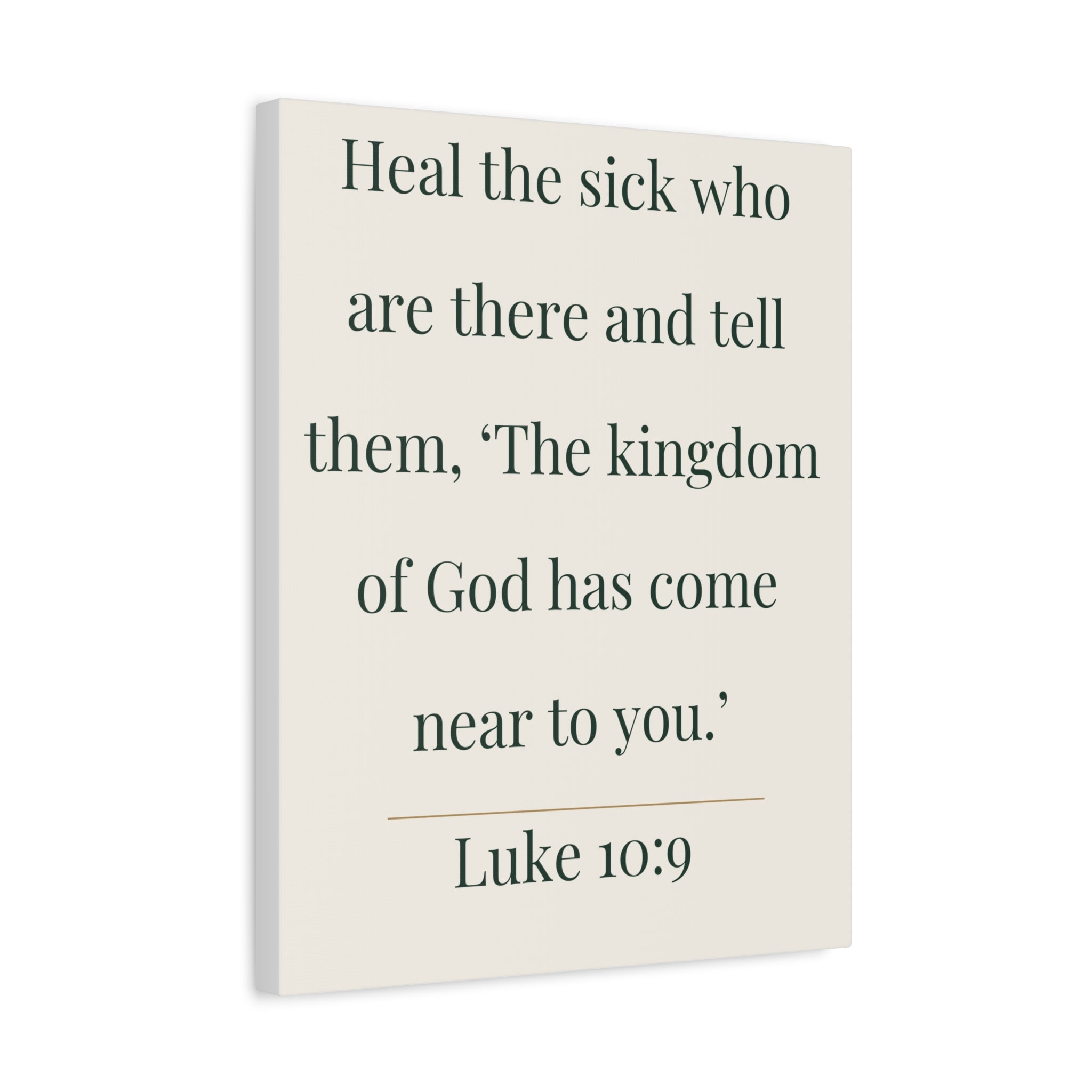 Luke 10:9 Canvas Wall Art