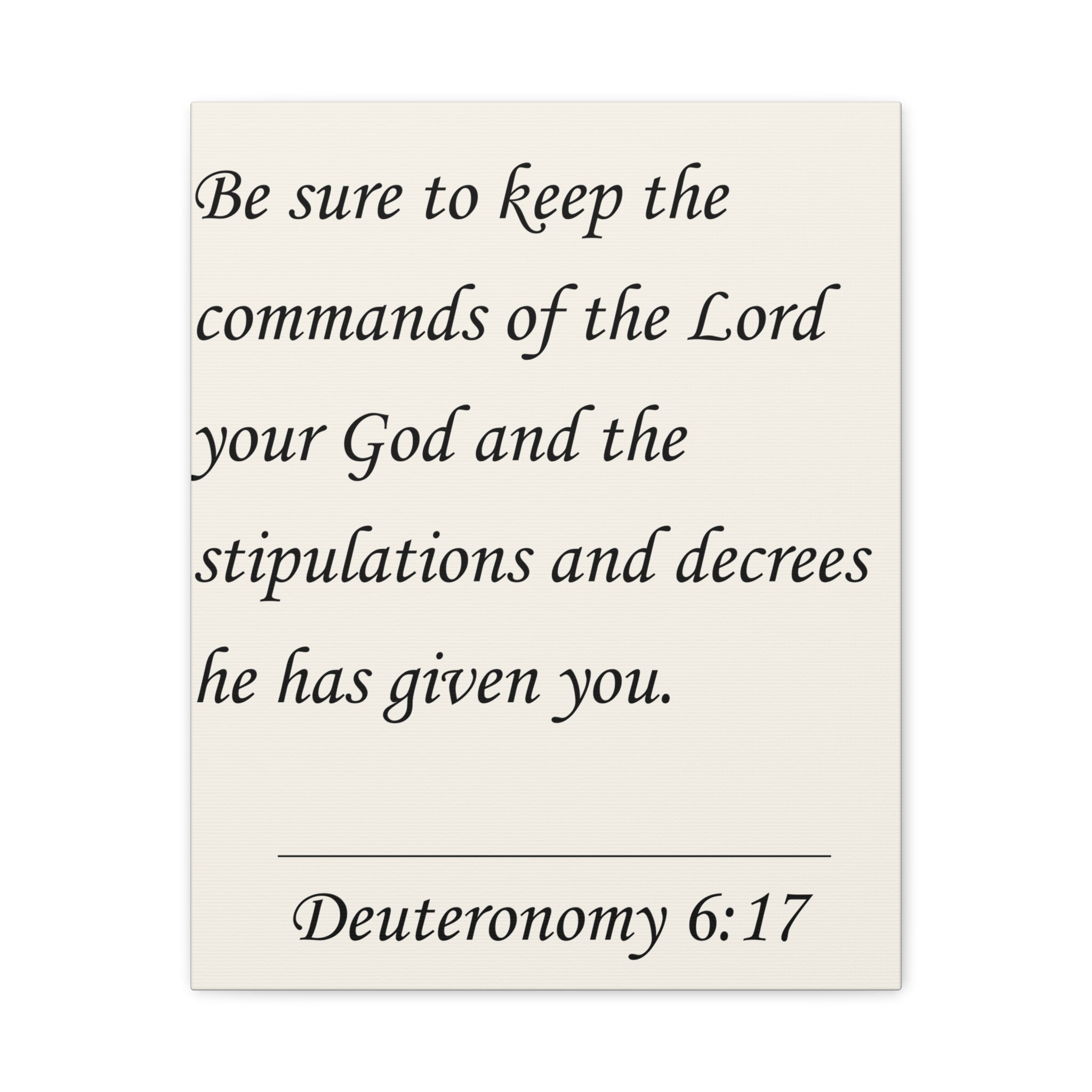 Deuteronomy 6:17