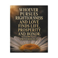 Proverbs 21:21