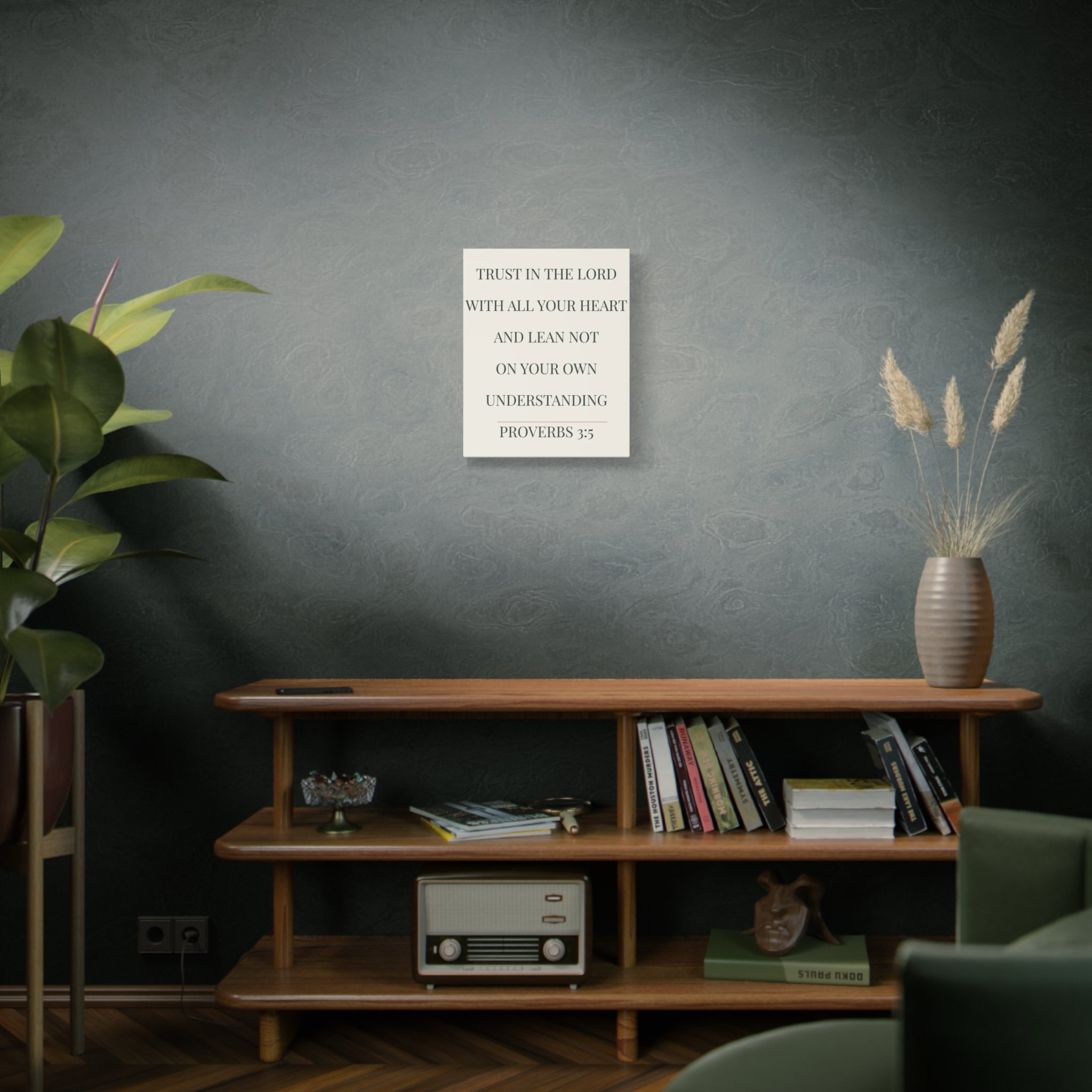Proverbs 3:5 Scripture Wall Art Canvas