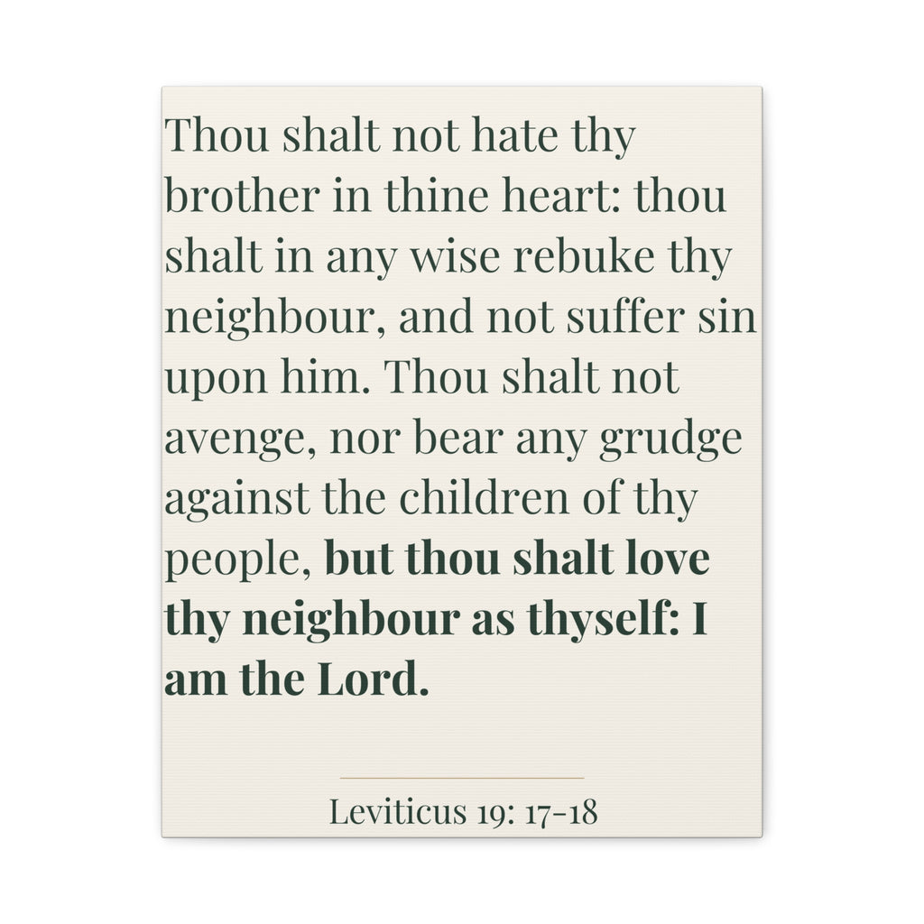 Leviticus 19:17-18