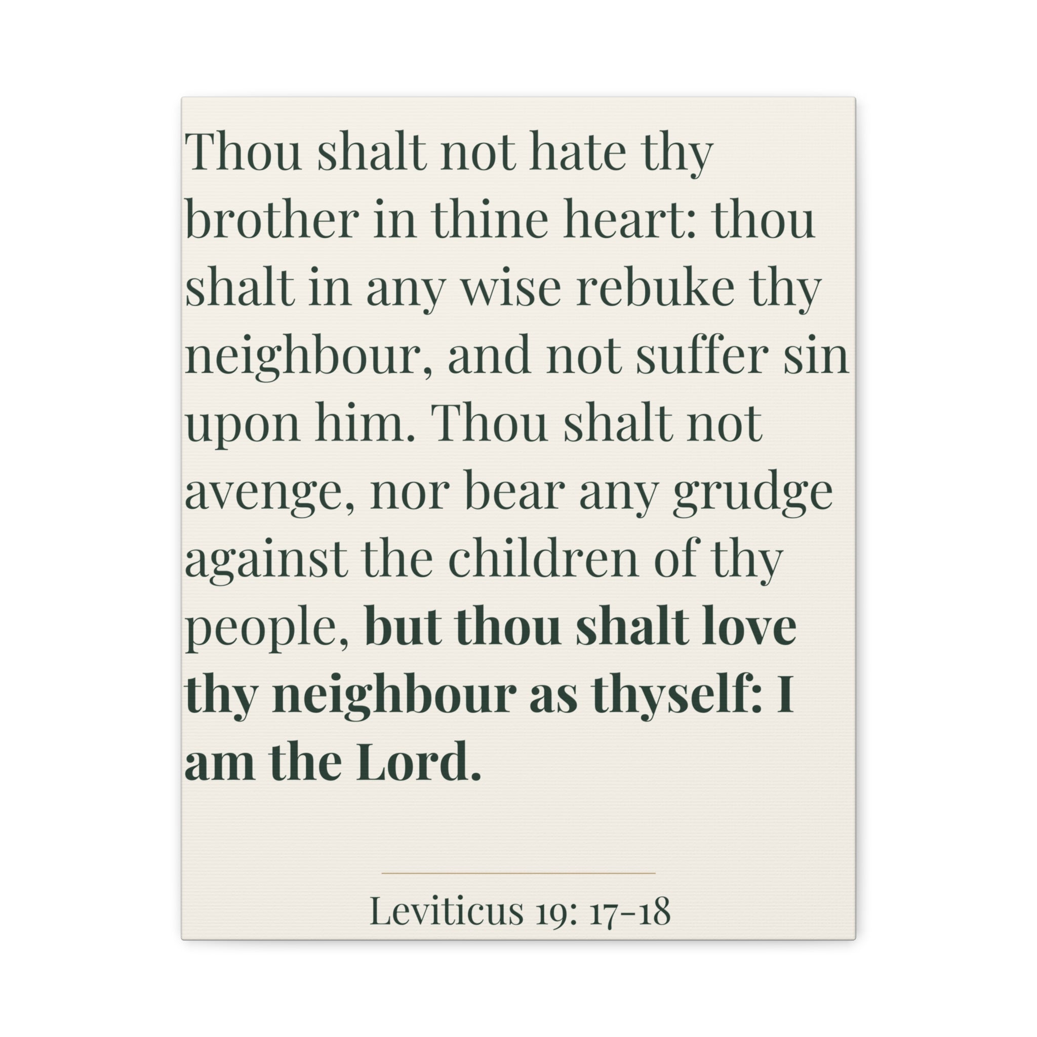 Leviticus 19:17-18
