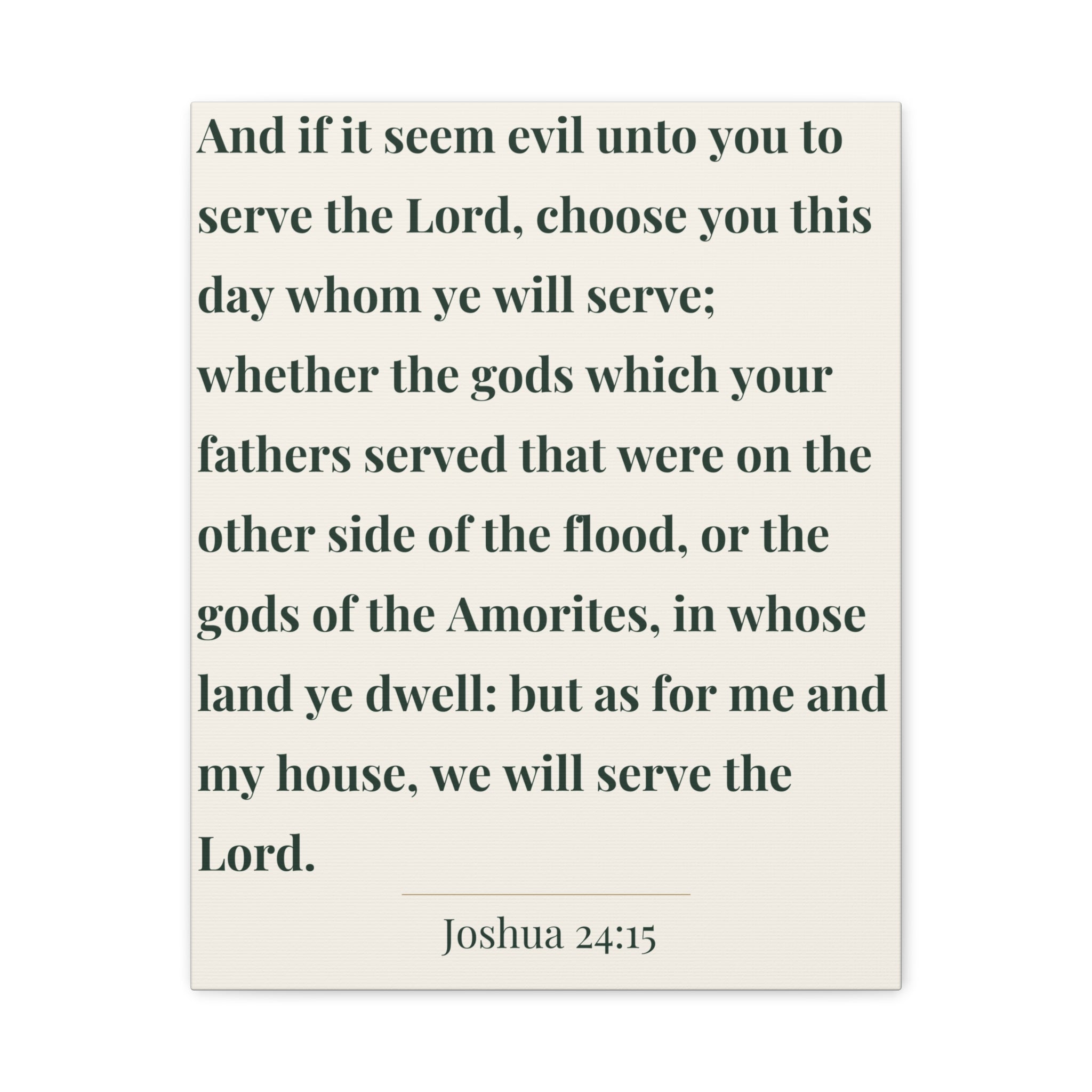 Joshua 24:15 Scripture Print