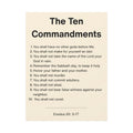 The Ten Commandments - Exodus 20:3-17