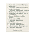 Ten Commandments Canvas - Exodus 20:3-17