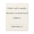 Ephesians 5:1 Scripture Quote Canvas