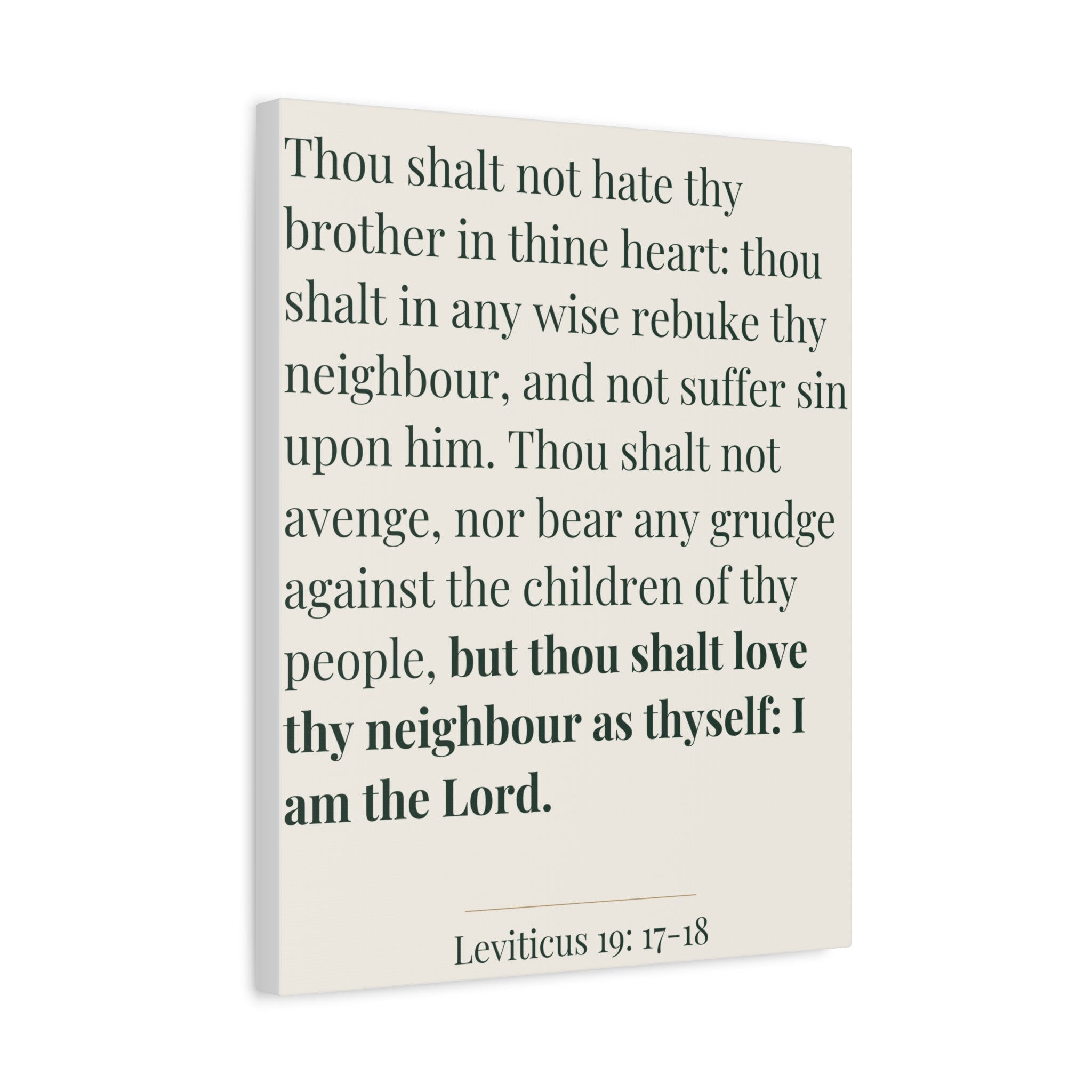Leviticus 19:17-18
