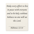 Hebrews 12:14