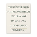 Proverbs 3:5 Scripture Wall Art Canvas